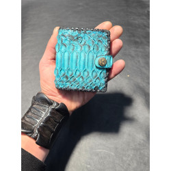 Snake Leather Wallet with Coin Purse Handcrafted Spain | Tabarez